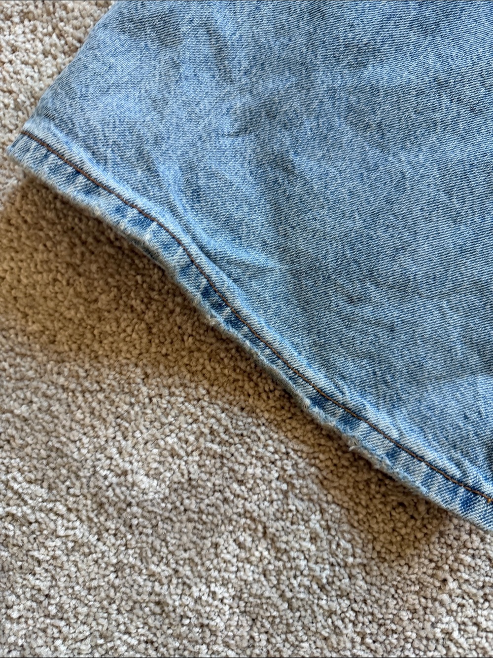 Light Blue Women's Lowrise Wide Leg pants - Picture 5 of 5